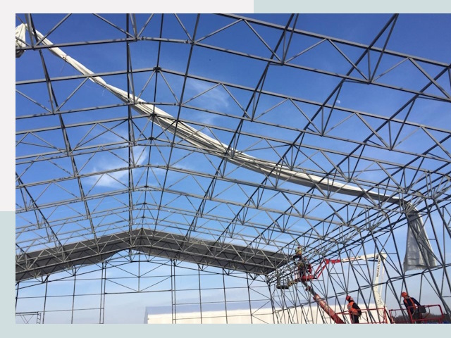 Шатровые ангары от 613 руб. в Сургуте и Тюменской области