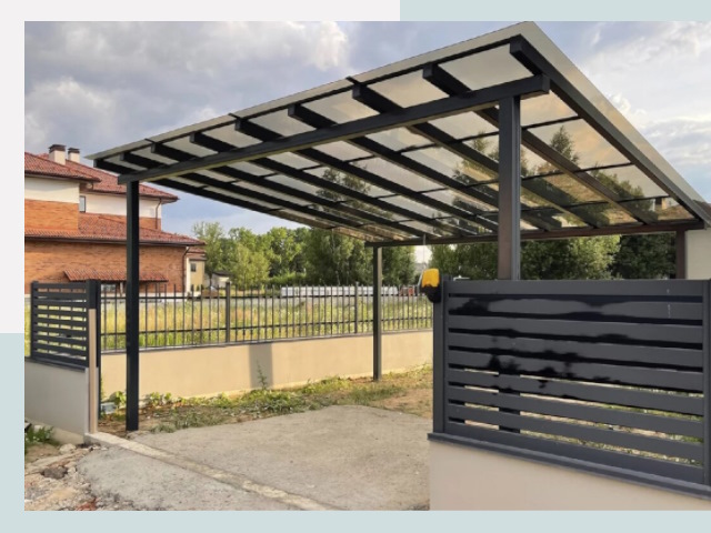 Металлические навесы в Сургут от 613 руб. за м²