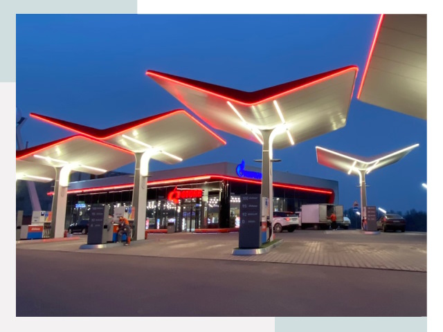 Навесы для АЗС в Сургуте