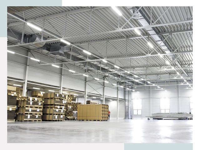 Освещение ангаров в Сургуте